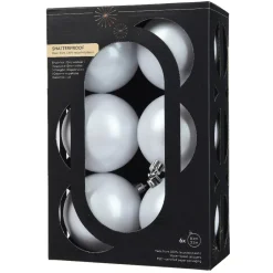 Set di 6 palline di Natale (D80 mm) Aravis Bianco