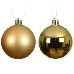 Set di 6 palline di Natale (D80 mm) Aravis Oro