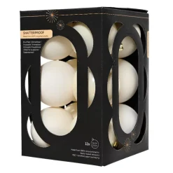 Set di 12 palline di Natale (D60 mm) Aravis Bianco lana