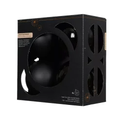 Set di 4 palline di Natale (D100 mm) Aravis Nero