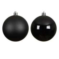 Set di 4 palline di Natale (D100 mm) Aravis Nero