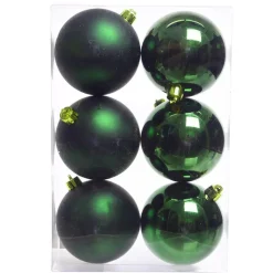Set di 6 palline di Natale (D80 mm) Aravis Verde abete
