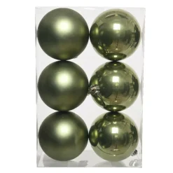 Set di 6 palline di Natale (D80 mm) Aravis Verde rosmarino