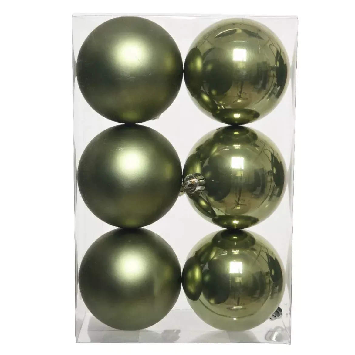 Set di 6 palline di Natale (D80 mm) Aravis Verde rosmarino