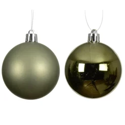 Set di 6 palline di Natale (D80 mm) Aravis Verde rosmarino
