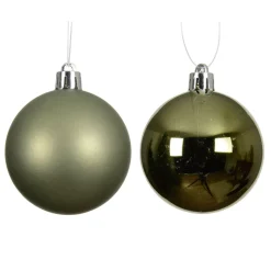 Set di 4 palline di Natale (D100 mm) Aravis Verde rosmarino