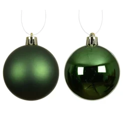 Set di 4 palline di Natale (D100 mm) Aravis Verde abete