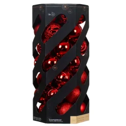 Set di 35 palline di Natale (D60 mm) Aravis mix Rosso
