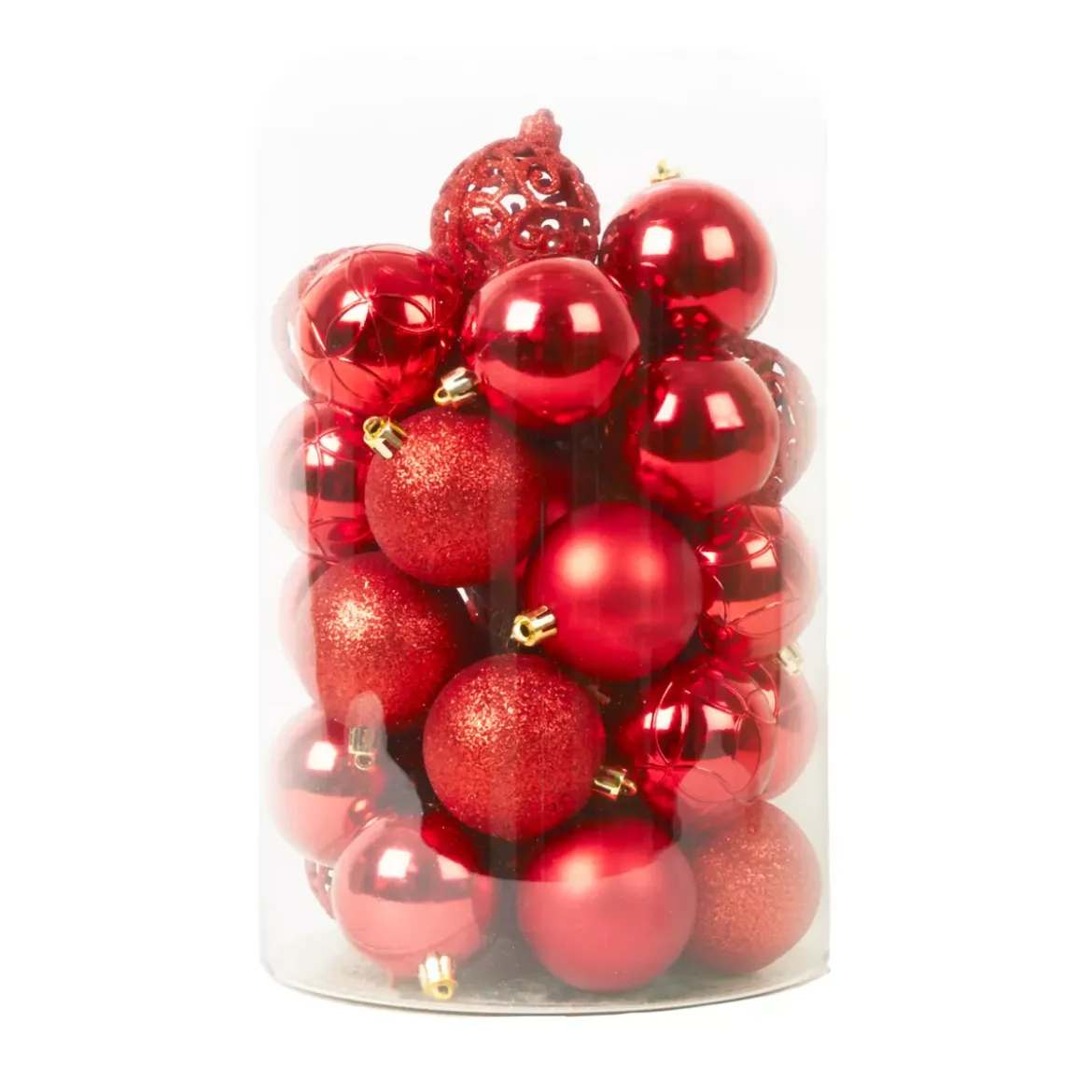 Set di 35 palline di Natale (D60 mm) Aravis mix Rosso