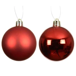 Set di 6 palline di Natale (D80 mm) Aravis Rosso