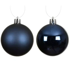 Set di 4 palline di Natale (D100 mm) Aravis Blu notte