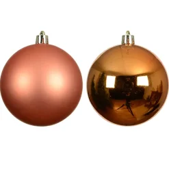 Set di 6 palline di Natale (D80 mm) Aravis Arancione