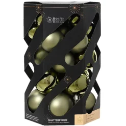 Set di 30 palline di Natale (D60 mm) Aravis Verde rosmarino