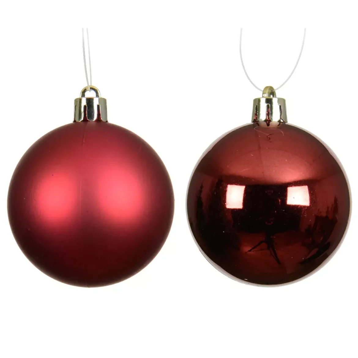 Set di 6 palline di Natale (D80 mm) Aravis Bordeaux