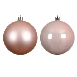 Set di 4 palline di Natale (D100 mm) Aravis Rosa cipria