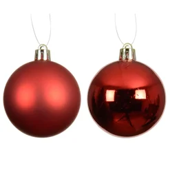 Set di 12 palline di Natale (D60 mm) Aravis Rosso