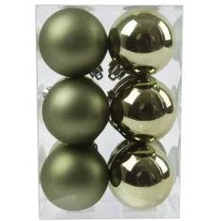 Set di 12 palline di Natale (D60 mm) Aravis Verde rosmarino