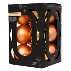 Set di 12 palline di Natale (D60 mm) Aravis Cognac