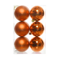 Set di 12 palline di Natale (D60 mm) Aravis Arancione
