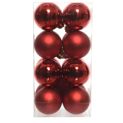 Set di 16 palline di Natale (D40 mm) Aravis Rosso