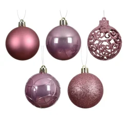 Set di 35 palline di Natale (D60 mm) Aravis Rosa antico