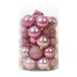Set di 35 palline di Natale (D60 mm) Aravis Rosa antico