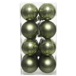 Set di 16 palline di Natale (D40 mm) Aravis Verde rosmarino