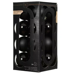 Set di 16 palline di Natale (D40 mm) Aravis Nero