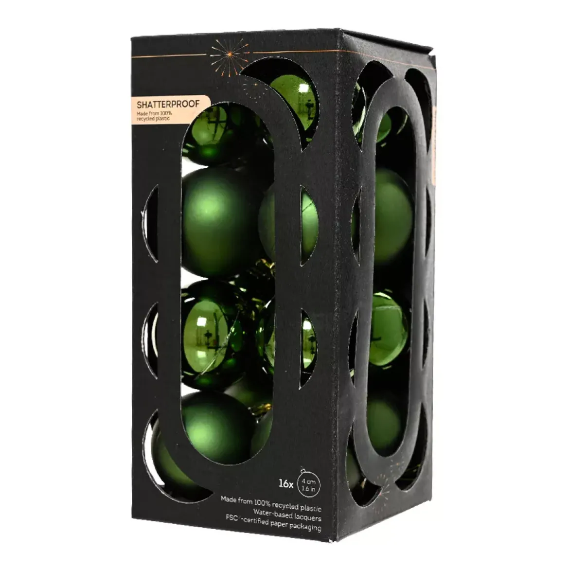 Set di 16 palline di Natale (D40 mm) Aravis Verde abete