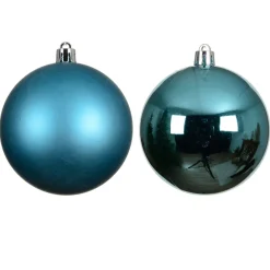 Set di 4 palline di Natale (D100 mm) Aravis Blu brillante