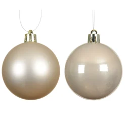 Set di 4 palline di Natale (D100 mm) Aravis Perla