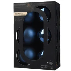 Set di 6 palline di Natale (D80 mm) Aravis Blu notte