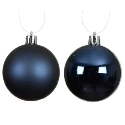 Set di 6 palline di Natale (D80 mm) Aravis Blu notte