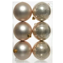 Set di 6 palline di Natale (D80 mm) Aravis Perla
