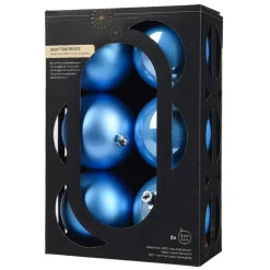Set di 6 palline di Natale (D80 mm) Aravis Azzurro