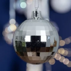 Set di 8 palline di Natale (D60 mm) Disco Argento