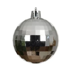 Set di 8 palline di Natale (D60 mm) Disco Argento