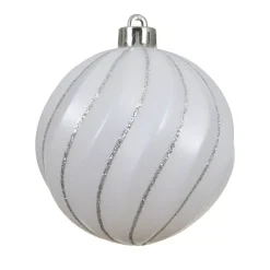 Set di 6 palline di Natale (D80 mm) Glam chic Bianco