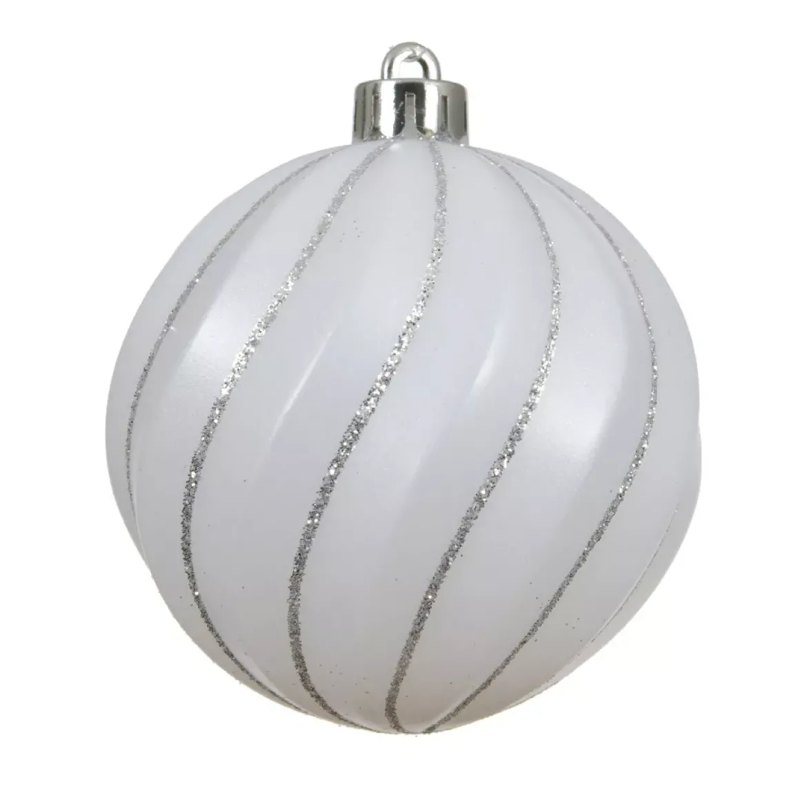 Set di 6 palline di Natale (D80 mm) Glam chic Bianco