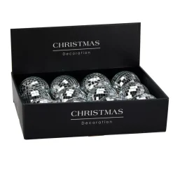 Set di 12 palline di Natale (D100 mm) Night Fever Argento