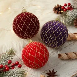 Set di 12 palline di Natale (D80 mm) Palais Royal Multicolore