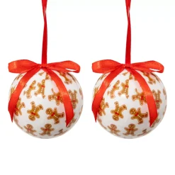 Set di 2 palline di Natale (D60 mm) Piccolo Biscotto