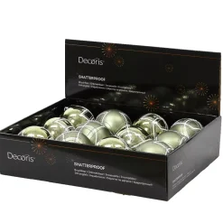 Set di 12 palline di Natale (D80 mm) Swiss Verde rosmarino