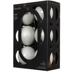 Set di 6 palline di Natale in vetro (D80 mm) Boreale Bianco