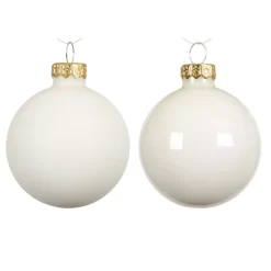 Set di 4 palline di Natale in vetro (D100 mm) Boreale Bianco lana