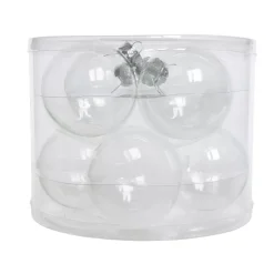 Set di 8 palline di Natale in vetro (D70 mm) Glass Trasparente iridescente
