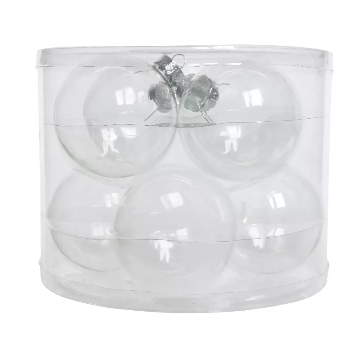 Set di 8 palline di Natale in vetro (D70 mm) Glass Trasparente iridescente