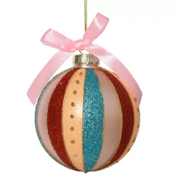 Set di 12 palline di Natale in vetro (D80 mm) Sogno Multicolore