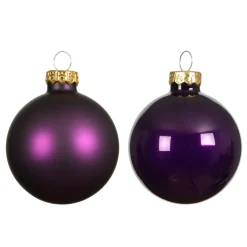 Set di 6 palline di Natale in vetro (D80 mm) Boreale Fico