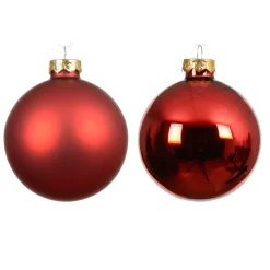 Set di 4 palline di Natale in vetro (D100 mm) Boreale Rosso